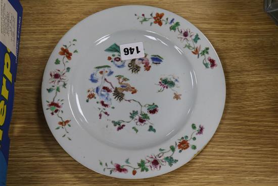 Chinese porcelain bowls and 2 plates